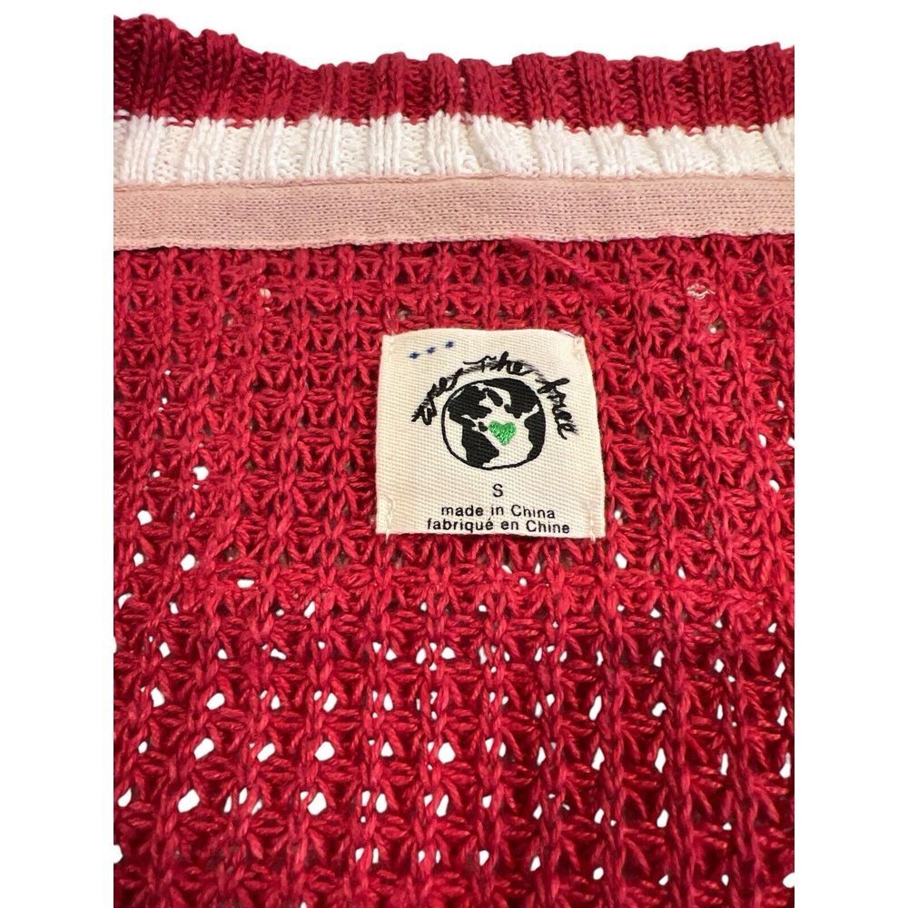 We the Free People Cardigan Chelsea Cardigan Red Small New‎ - Picture 7 of 8